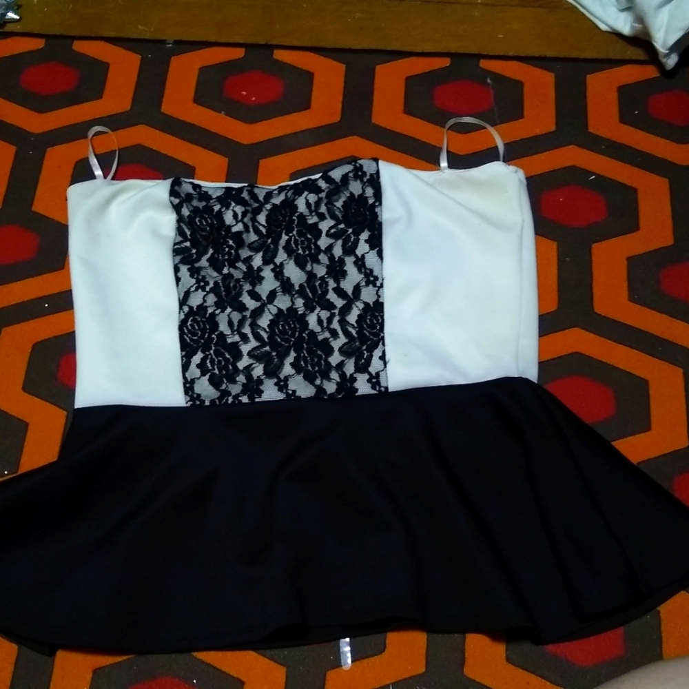 DEB lace peplum